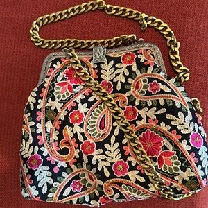 Handmade One-of-a-Kind Textile Handbag by Israeli Artist Adi Lugasi. NEW W/O TAG